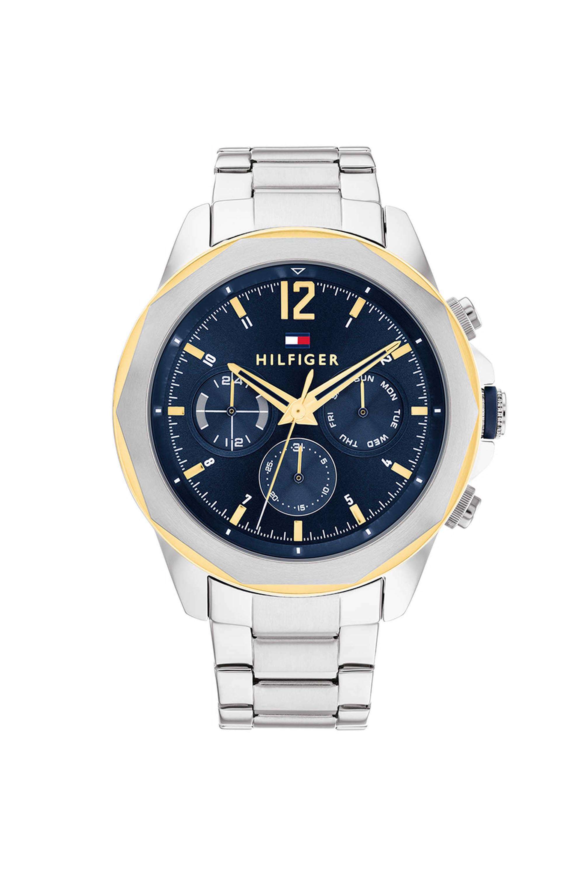 Men-s-46-mm-Quartz-Analogue-Watch---Blue-Dial-with-Silver-Stainless-Steel-Strap-(WNTTH1792059)