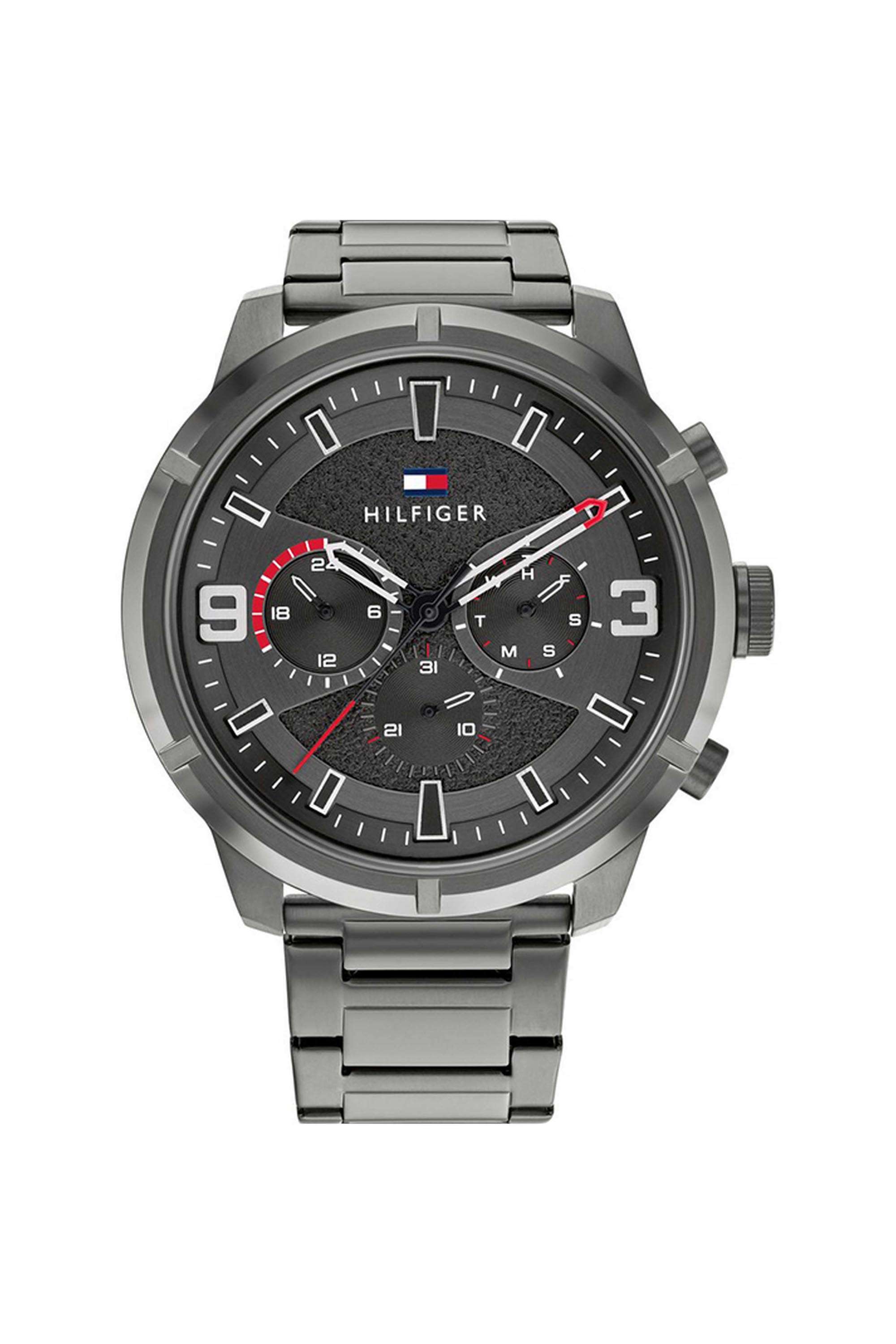 Wild-Men-s-50-mm-Quartz-Analogue-Watch---Grey-Dial-with-Grey-Stainless-Steel-Strap-(TH1792071)