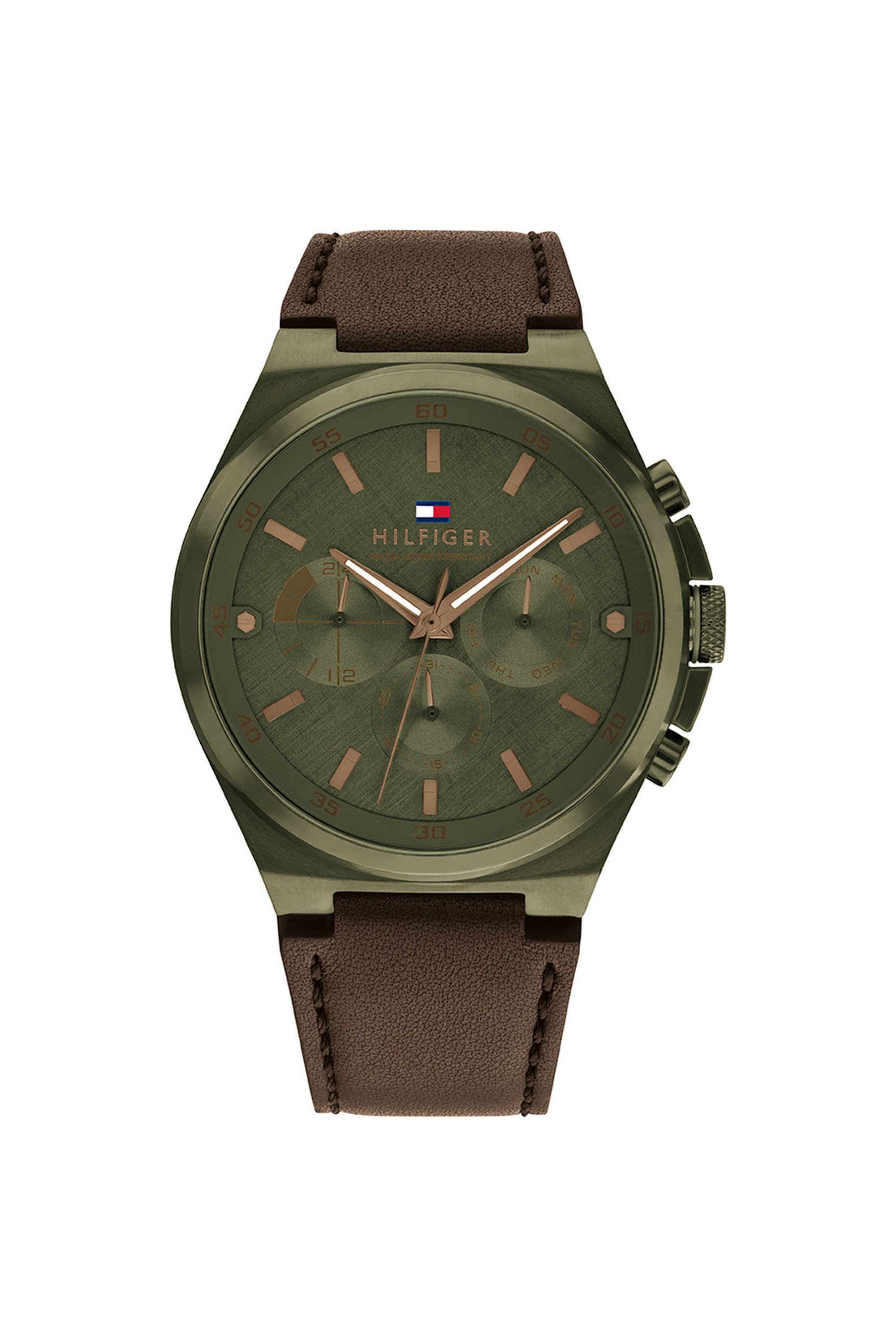 Dexter-46-mm-Quartz-Analogue-Watch-For-Men---Green-Dial-with-Brown-Leather-Strap-(TH1792085)