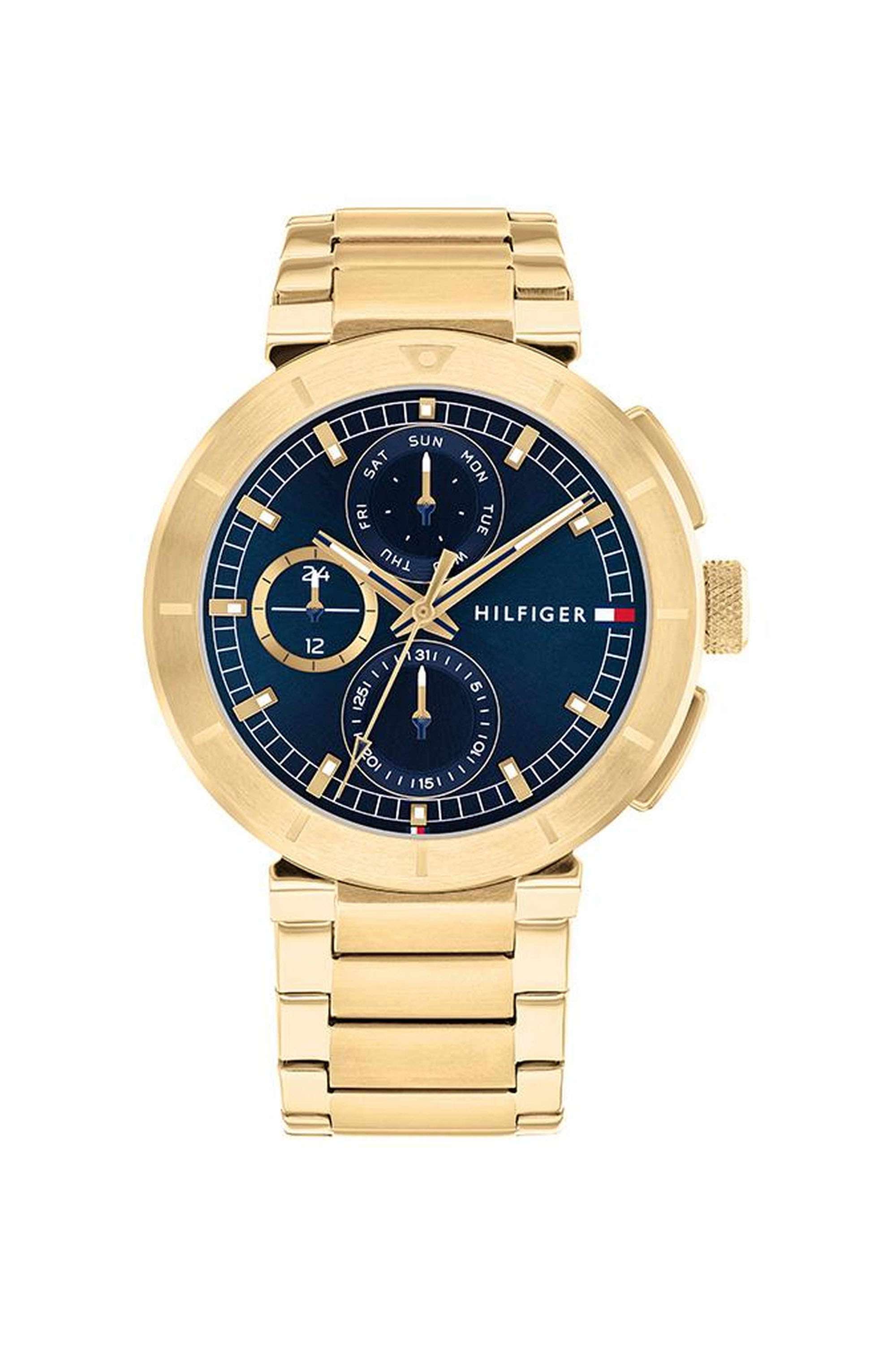 LORENZO-44-mm-Quartz-Analogue-Watch-For-Men---Blue-Dial-with-Gold-Stainless-Steel-Strap-(TH1792118)