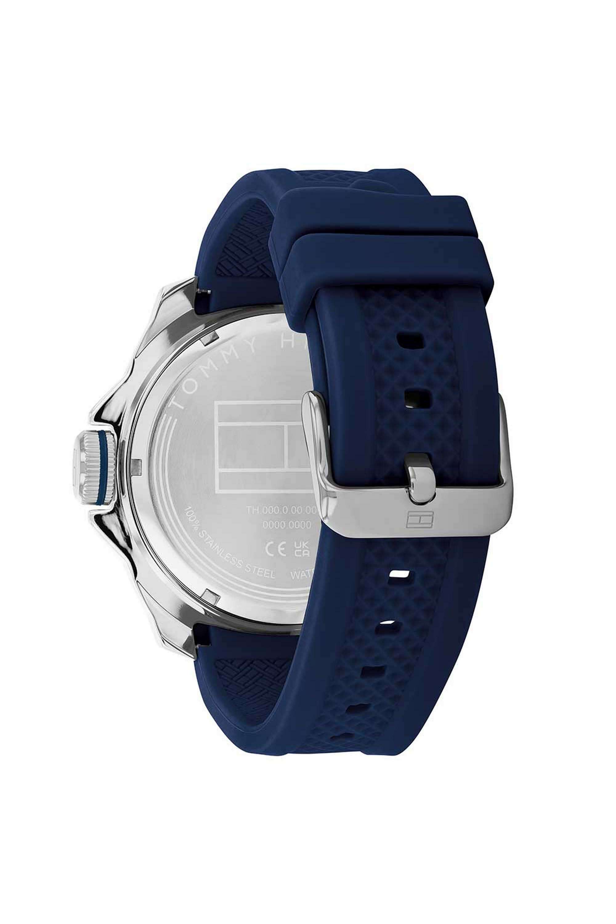 Windsurf-Men-s-50-mm-Quartz-Analogue-Watch---Blue-Dial-with-Blue-Silicone-Strap-(TH1792134)