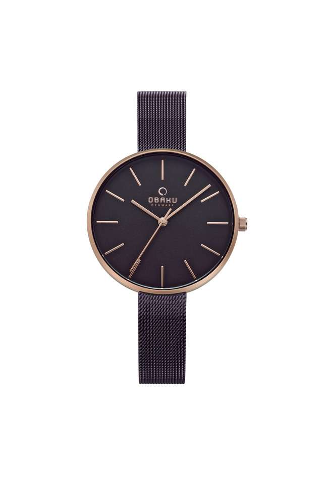 Womens-Viol-Walnut-Brown-Dial-Stainless-Steel-Analog-Watch---V211LXVNMN