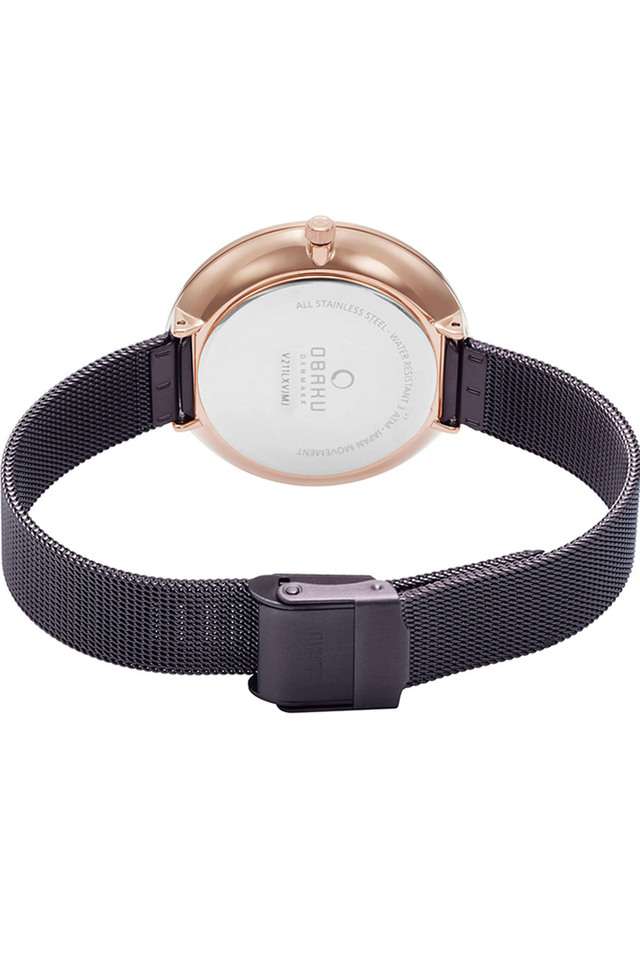 Womens-Viol-Walnut-Brown-Dial-Stainless-Steel-Analog-Watch---V211LXVNMN