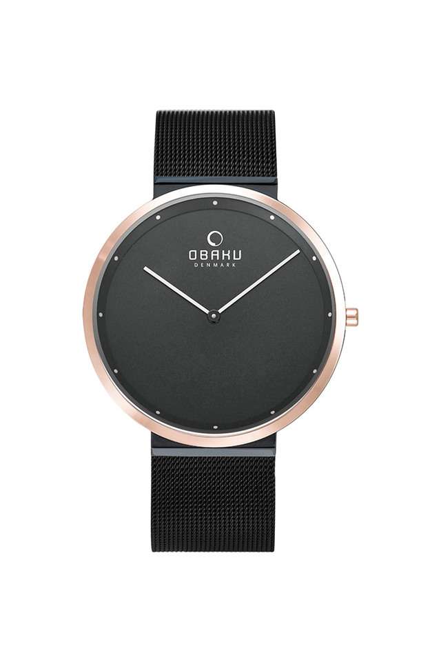 Mens-Papir-Night-Black-Dial-Stainless-Steel-Analog-Watch---V230GXMBMB