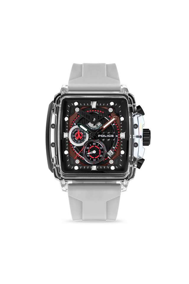 Clout-43x43.8-mm-Polyurethane-Black-Dial-Analogue-Wrist-Watch-for-Men---PLPEWGC00770X0