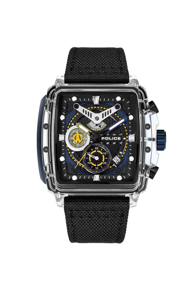 Clout-43x43.8-mm-Polyurethane-Black-Dial-Analogue-Wrist-Watch-for-Men---PLPEWGC00770X1