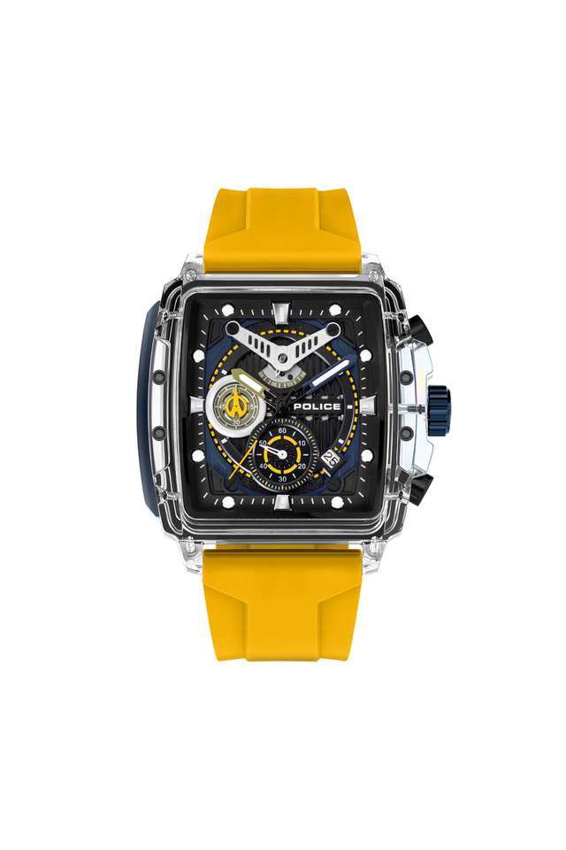 Clout-43x43.8-mm-Polyurethane-Black-Dial-Analogue-Wrist-Watch-for-Men---PLPEWGC00770X1