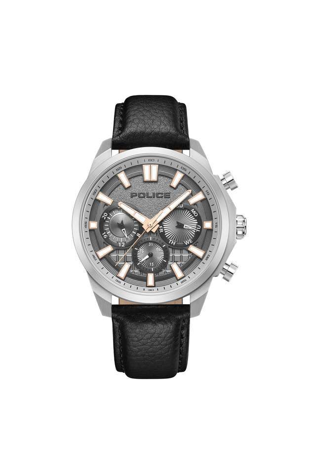 Quartz-44-mm-Grey-Dial-Leather-Analogue-Watch-For-Men---PLPEWGF0021006