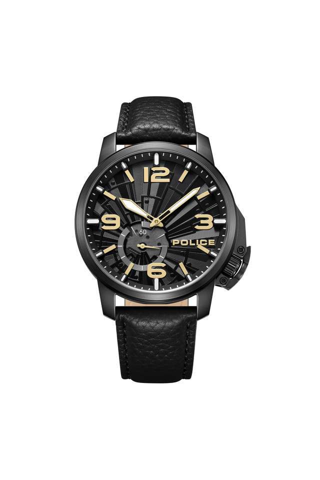 Quartz-43-mm-Grey-Dial-Leather-Analogue-Watch-For-Men---PLPEWGF0039901