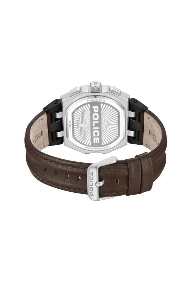 Newness-FW24-Quartz-45-mm-Black-Dial-Leather-Wrist-Watch-for-Men---PLPEWGF0054403