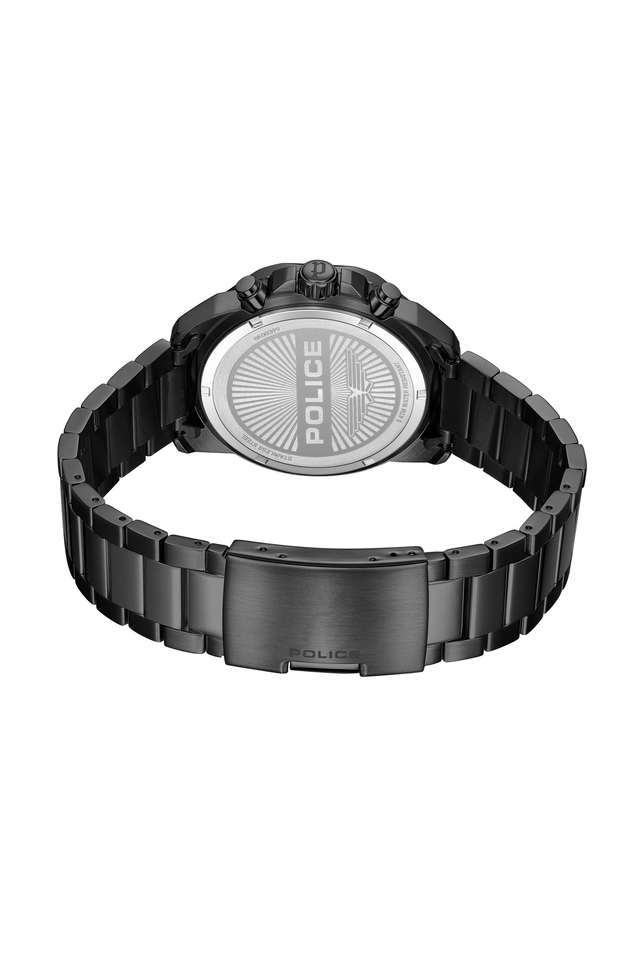 Quartz-43-mm-Black-Dial-Stainless-Steel-Analogue-Watch-For-Men---PLPEWGK0039904