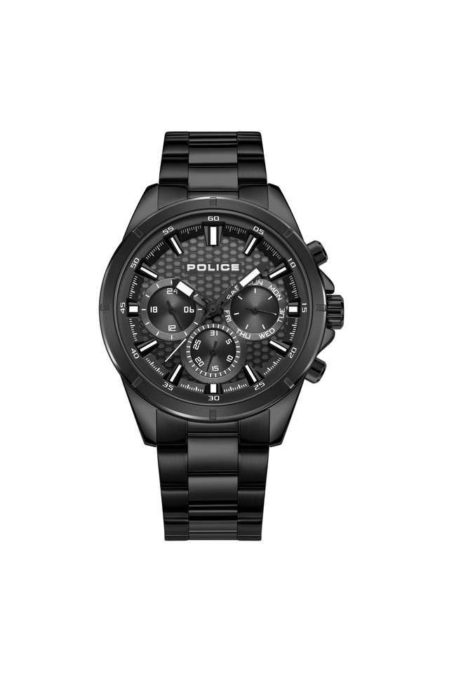 Quartz-45-mm-Black-Dial-Stainless-Steel-Analogue-Watch-For-Men---PLPEWGK2204107
