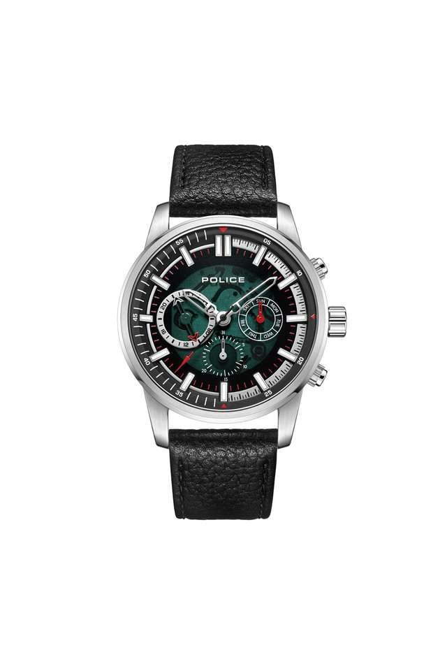 Mens-46-x-54.5-mm-Greenlane-Green-Dial-Leather-Watch