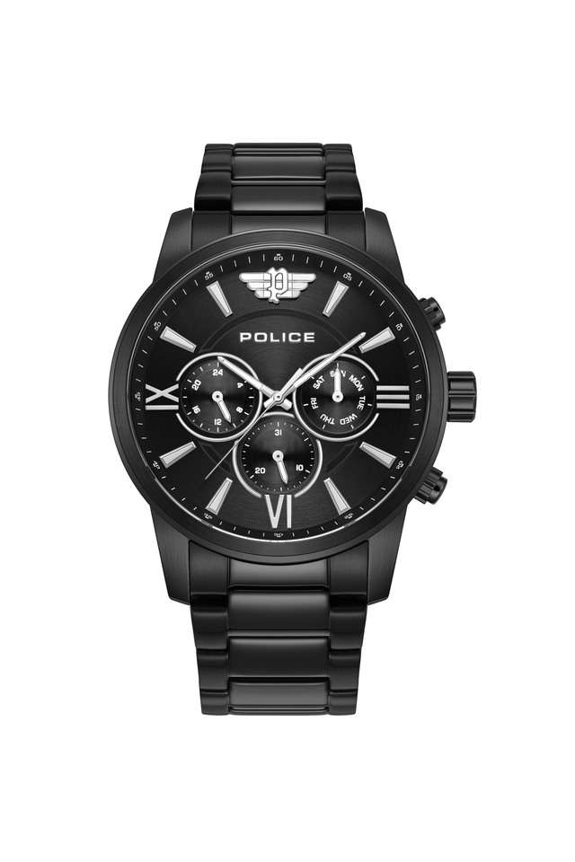 Jet-Quartz-46-mm-Black-Dial-Stainless-Steel-Analog-Watch-for-Men