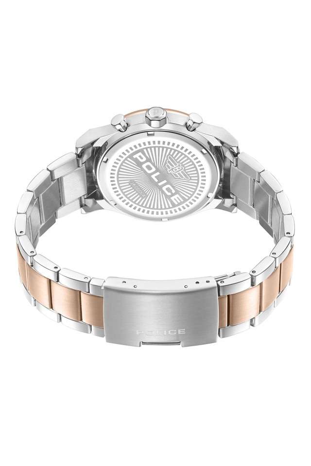 Knotty-Quartz-42-mm-Brown-Dial-Stainless-Steel-Analog-Watch-for-Men