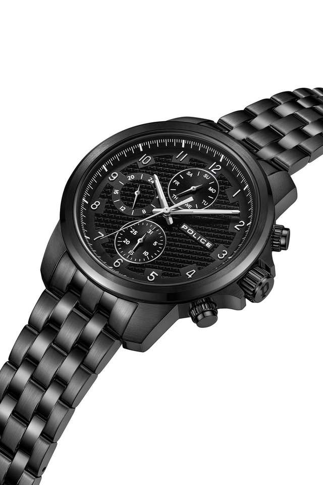 Buy POLICE NoColour 44 mm Black Dial Metal Analogue Watch