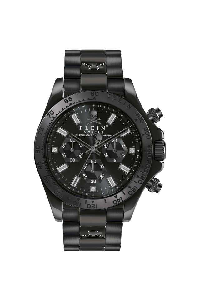 Nobile-43-mm-Black-Metal-Analogue-Watch-For-Men---PWCAA0421