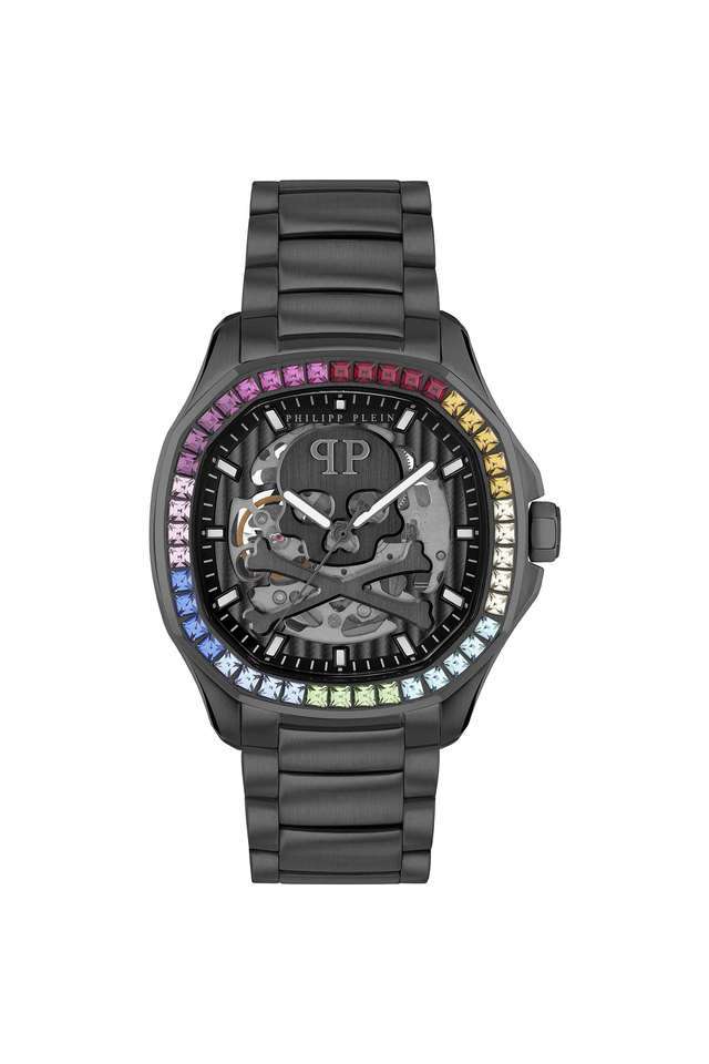 42-mm-Black-Stainless-Steel-Analogue-Watch-For-Men---PWRAA0823