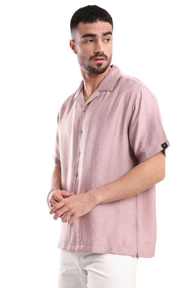 Textured-Blended-Fabric-Regular-Fit-Men-s-Casual-Shirt