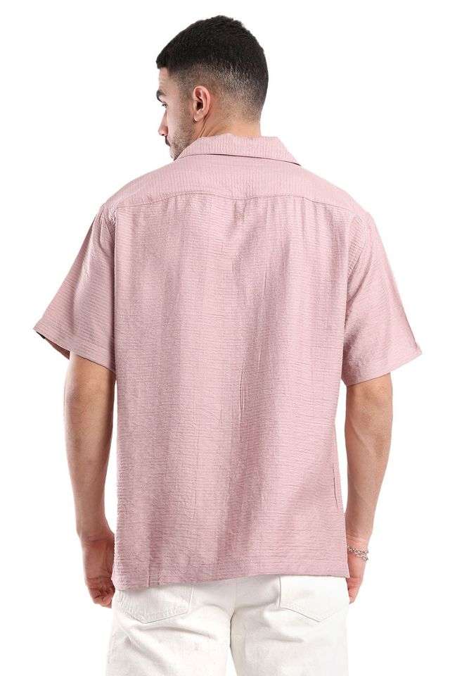 Textured-Blended-Fabric-Regular-Fit-Men-s-Casual-Shirt