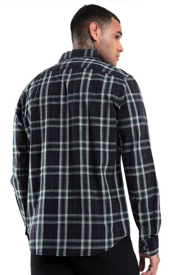 Checks-Cotton-Slim-Fit-Men-Casual-Wear-Shirt