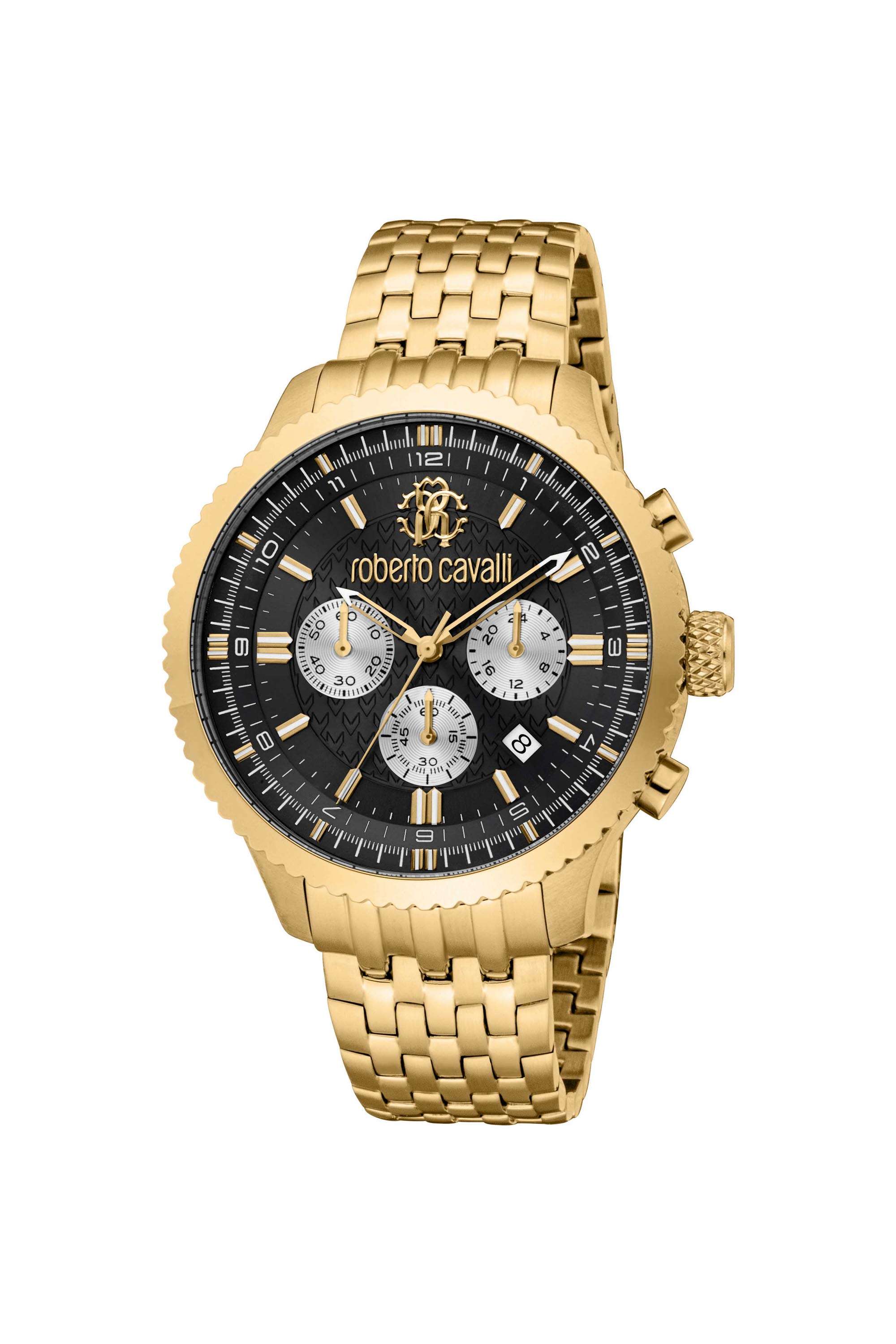 44-mm-Black-Dial-Stainless-Steel-Analogue-Watch-For-Men---RC5G127M0075