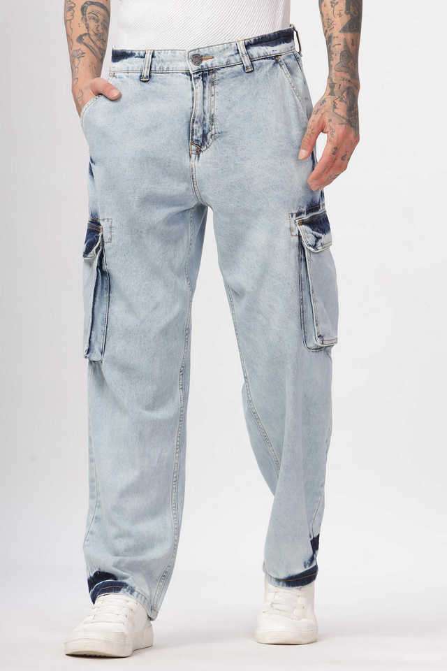 Light-Wash-Cotton-Straight-Fit-Men-s-Jeans