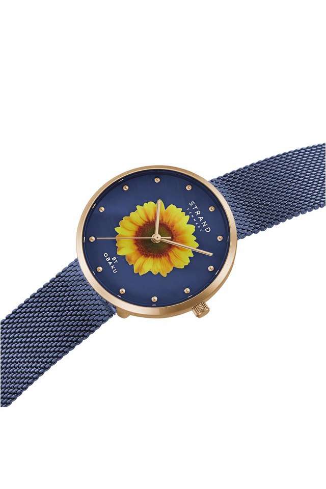 Womens-35-mm-Sunflower-Ocean-Blue-Dial-Stainless-Steel-Analogue-Watch---S700LXVLML-DS
