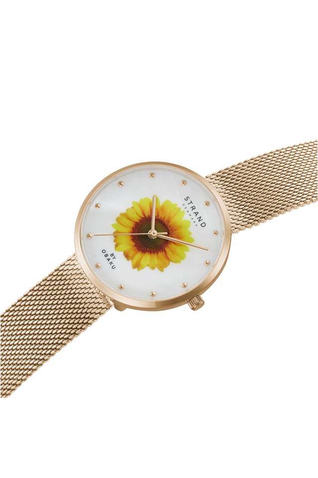 Womens-35-mm-Sunflower-Rose-Silver-Dial-Stainless-Steel-Analogue-Watch---S700LXVWMV-DS