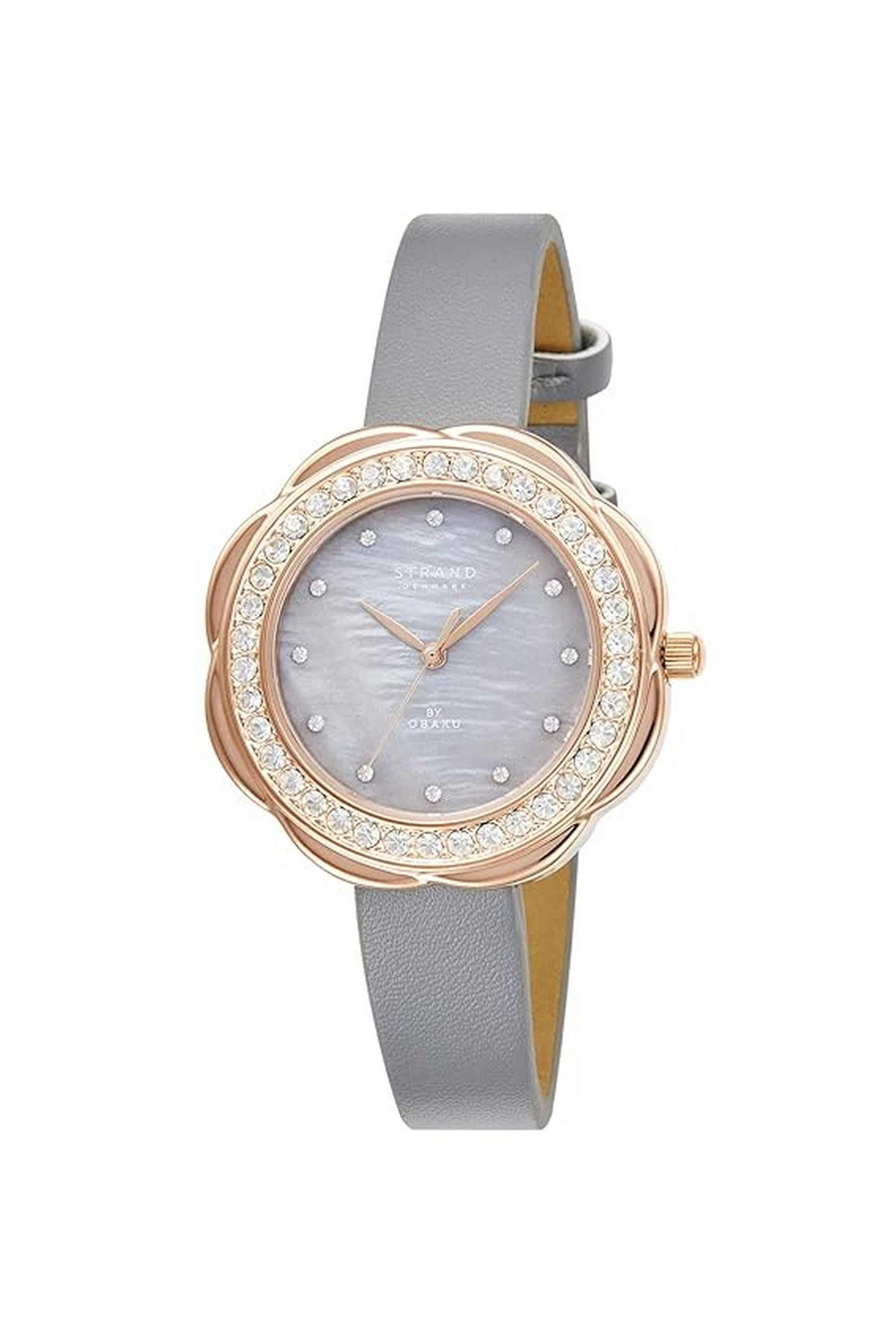 Cosmos-Pebble-35-mm-Analogue-Quartz-Watch-For-Women-s---White-Dial-with-Grey-Polyurethane-Strap-(S735LXVJVJ)