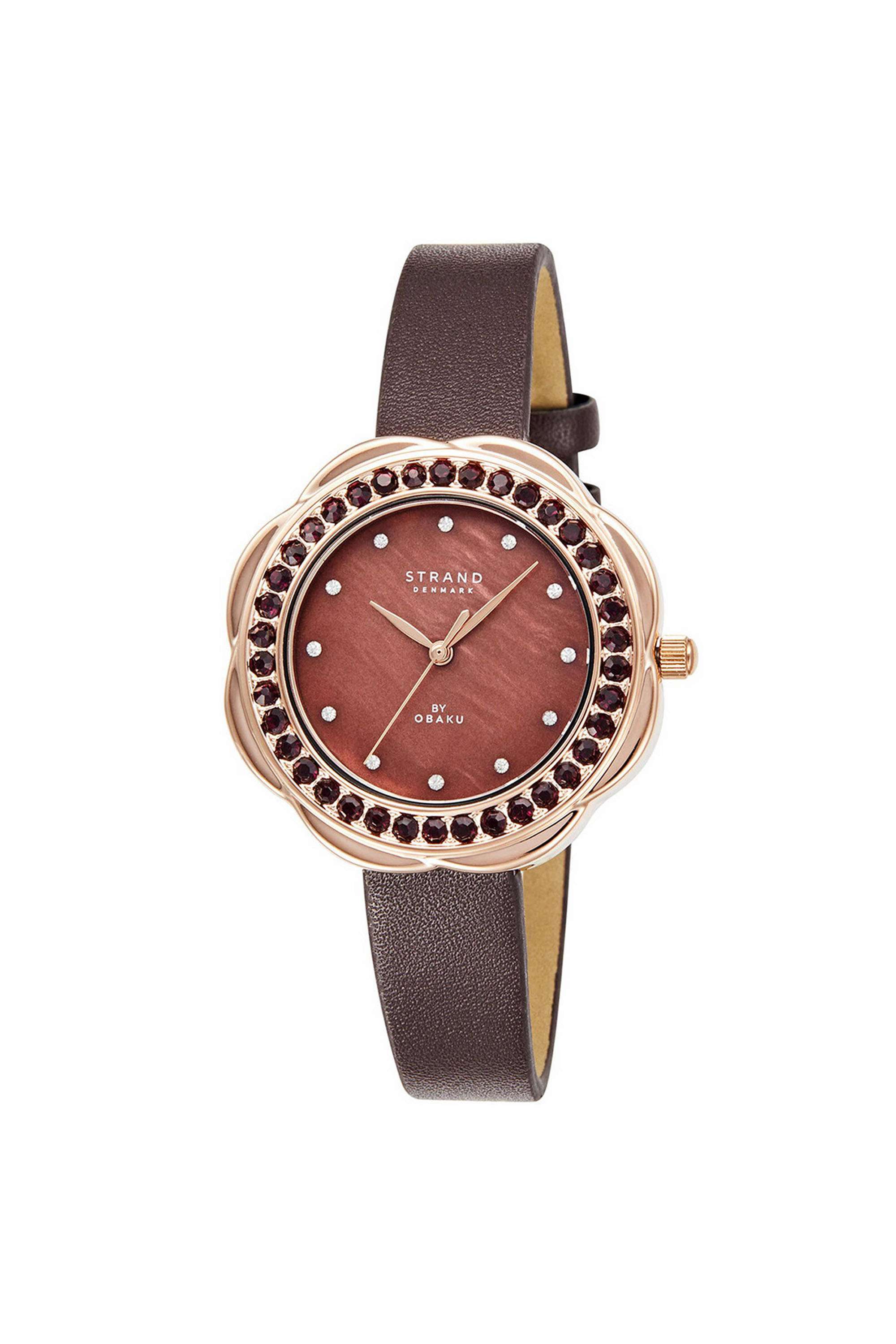 Cosmos-Hazel-35-mm-Analogue-Quartz-Watch-For-Women-s---Multicolour-Dial-with-Brown-Polyurethane-Strap-(S735LXVNVN-CSN)