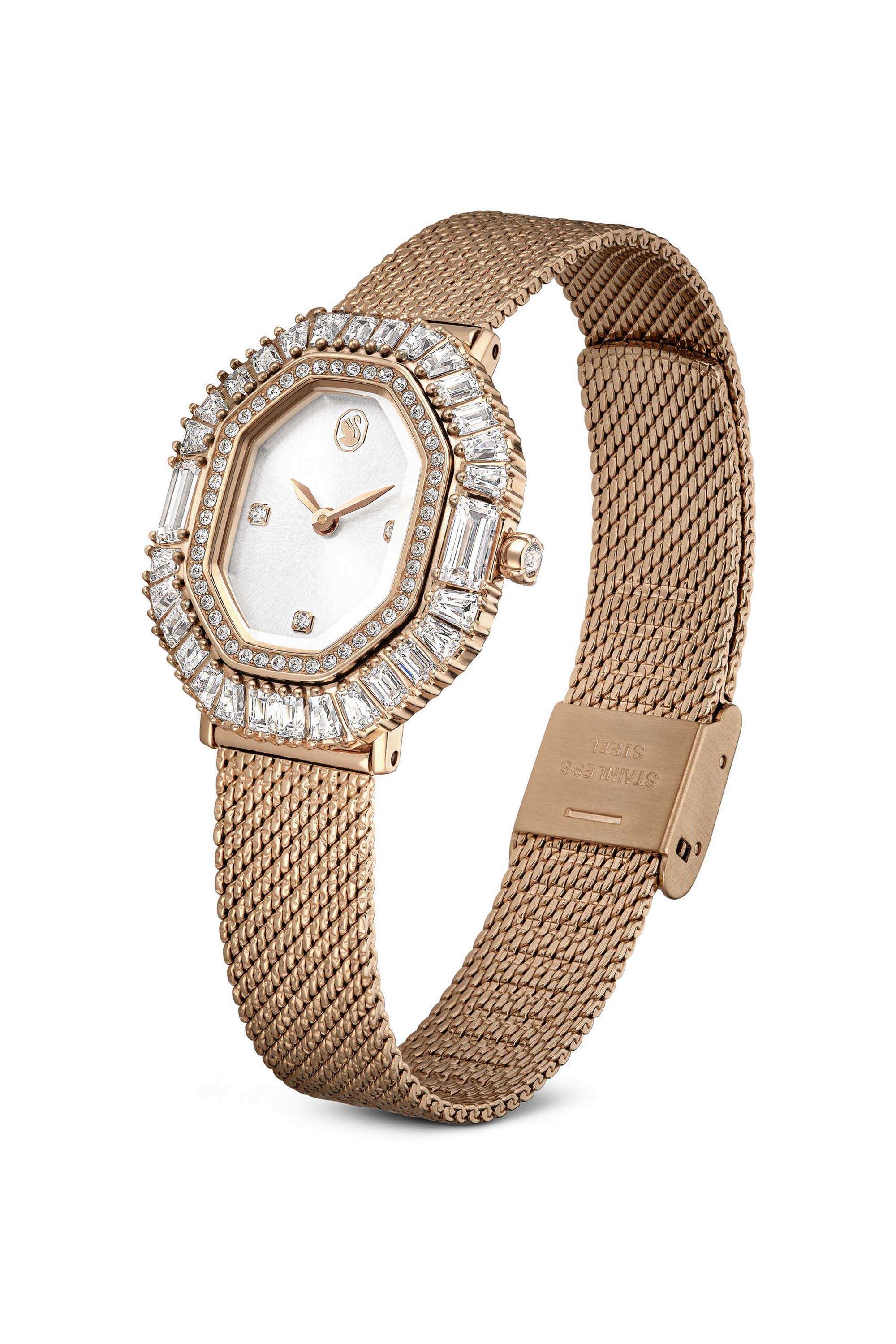 Matrix-Octagon-30-x-25-mm-Rose-Gold-Dial-Analogue-Watch-For-Women---5732497