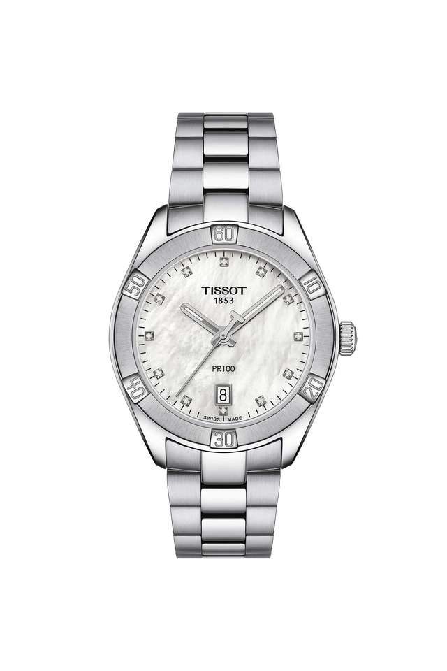 Sport-chic-36-mm-Mother-of-Pearl-Dial-Stainless-Steel-Analogue-Watch-For-Women---T1019101111600