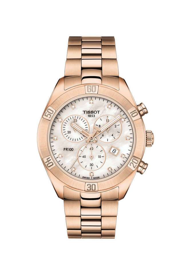 T-Classic-38-mm-White-Mother-Of-Pearl-Dial-Stainless-steel-Analog-Watch-For-Women---T1019173311600