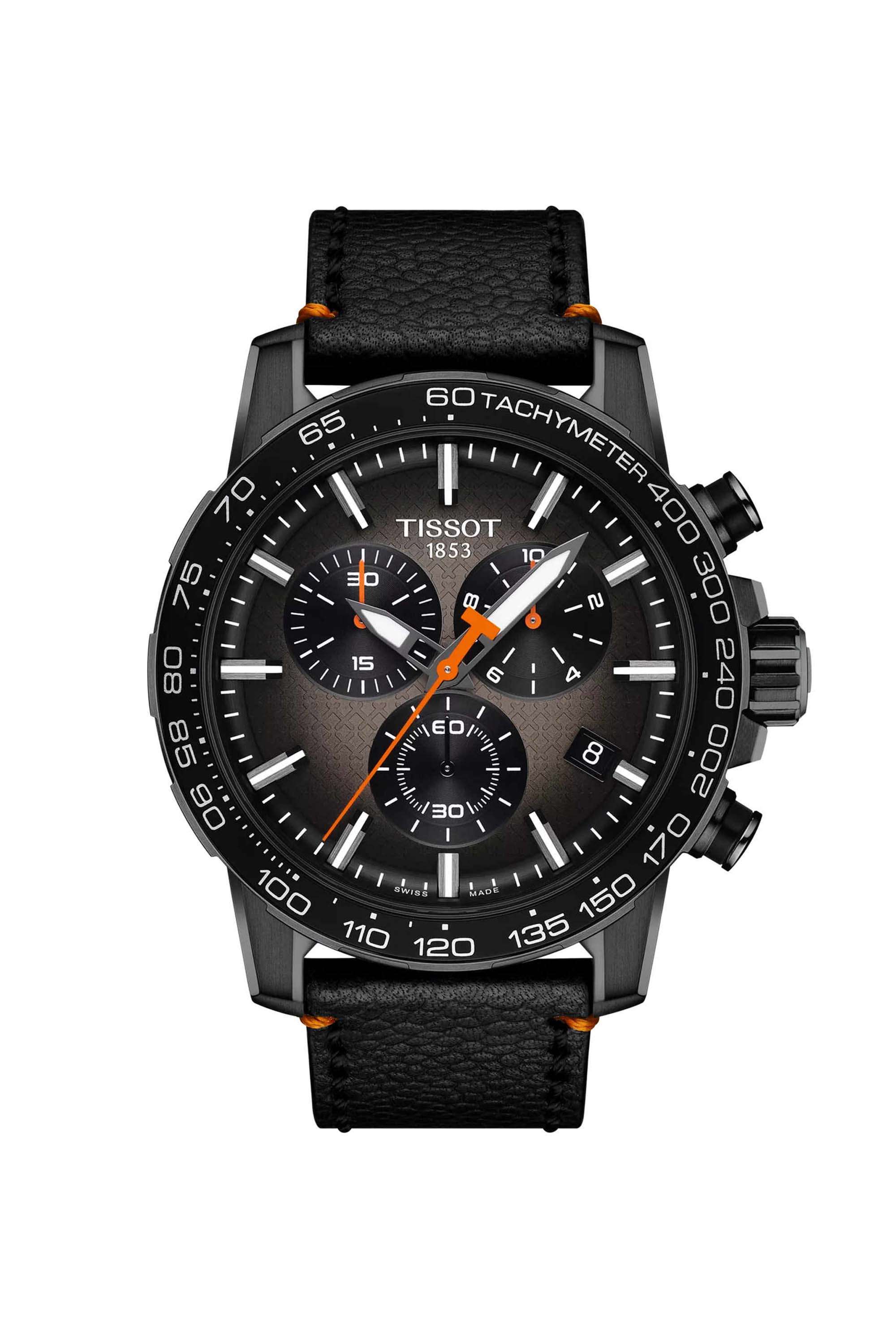 Supersport-Chrono-45.5-mm-Chronograph-Swiss-Quartz-Watch-For-Men-s---Multicolour-Dial-with-Black-Leather-Strap-(T1256173608100)