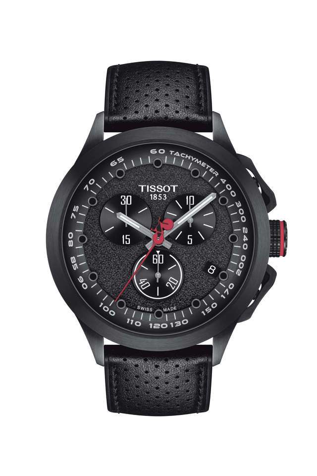 Special-Collections-45-mm-Black-Dial-Leather-Analog-Watch-For-Men---T1354173705101