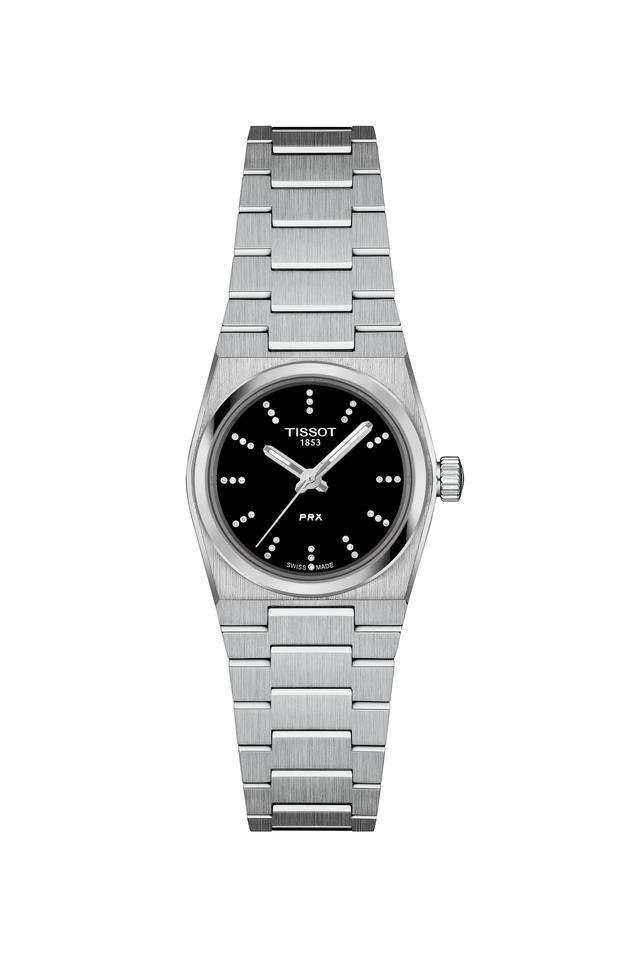 PRX-25-mm-Black-Dial-Stainless-Steel-Analogue-Wrist-Watch-for-Women---T1370101105600
