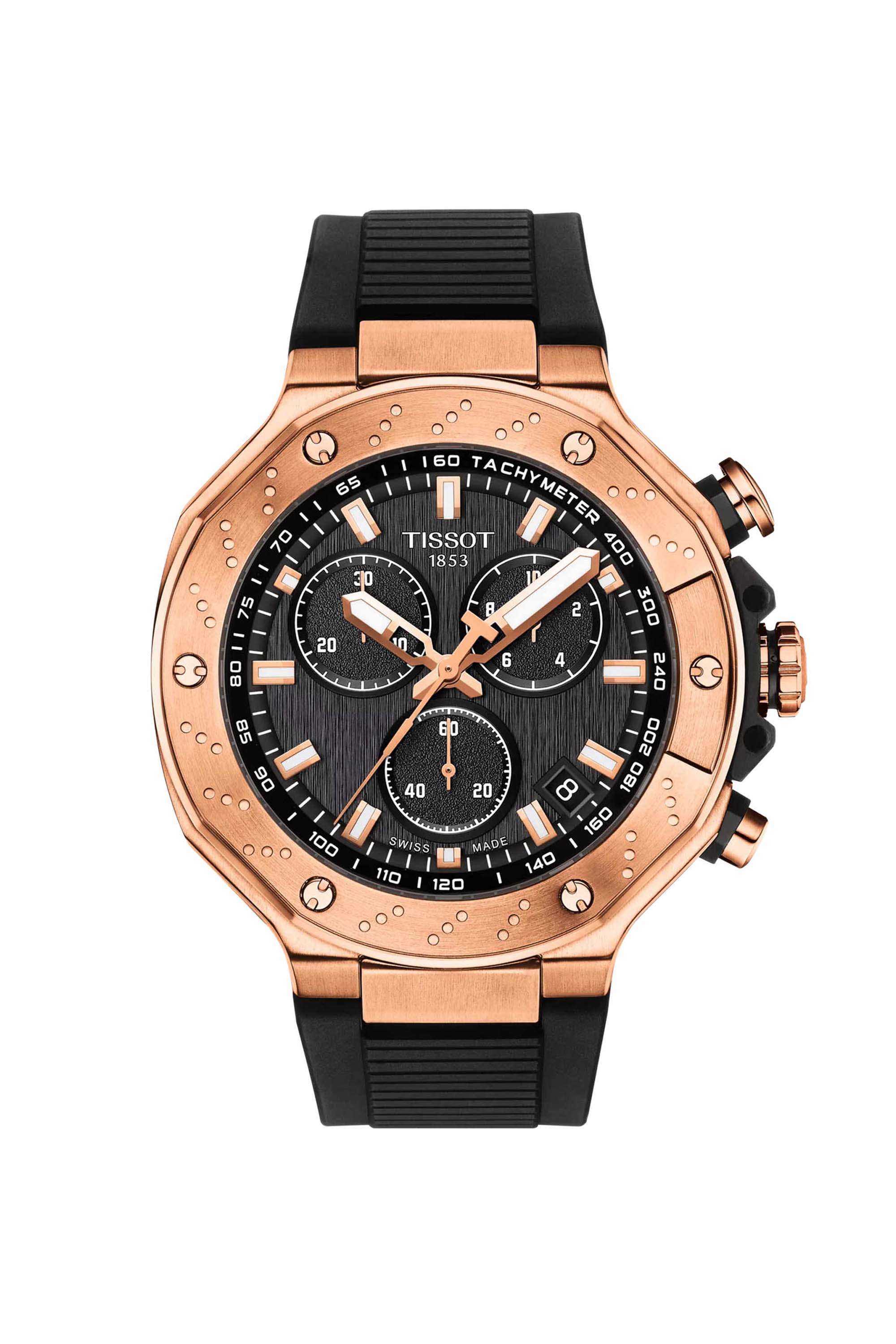 Sport-T-Race-45-mm-Chronograph-Swiss-Quartz-Watch-For-Men-s---Black-Dial-with-Black-Silicone-Strap-(T1414173705100)