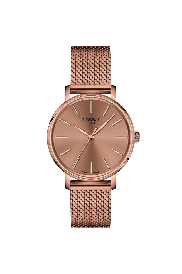 T-Classic-Everytime-34-mm-Rose-Gold-Dial-Stainless-Steel-Analogue-Wrist-Watch-For-Women