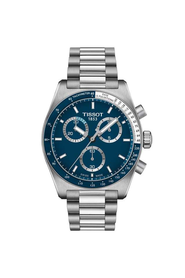 40-mm-Blue-Dial-Stainless-Steel-Chronograph-Watch-For-Men---T1494171104100