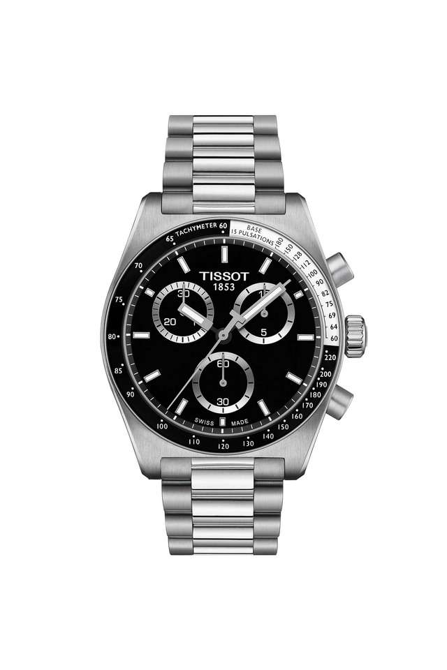 40-mm-Black-Dial-Stainless-Steel-Chronograph-Watch-For-Men---T1494171105100