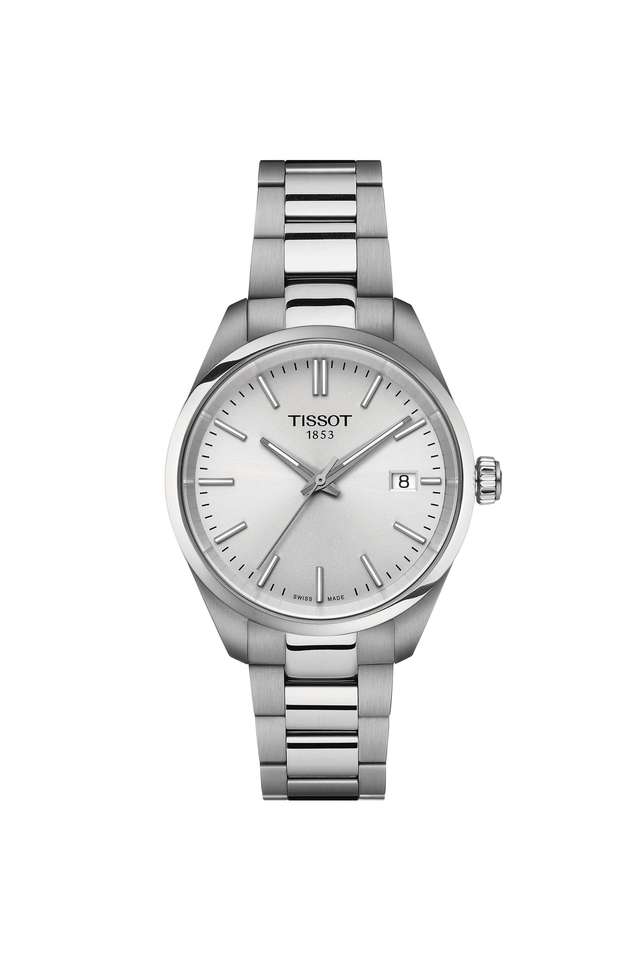 PR-100-34-mm-Silver-Dial-Stainless-Steel-Analogue-Watch-For-Unisex---T1502101103100