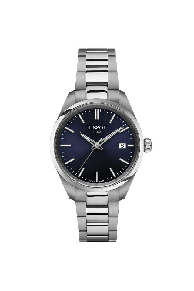 PR-100-34-mm-Blue-Dial-Stainless-Steel-Analogue-Watch-For-Unisex---T1502101104100