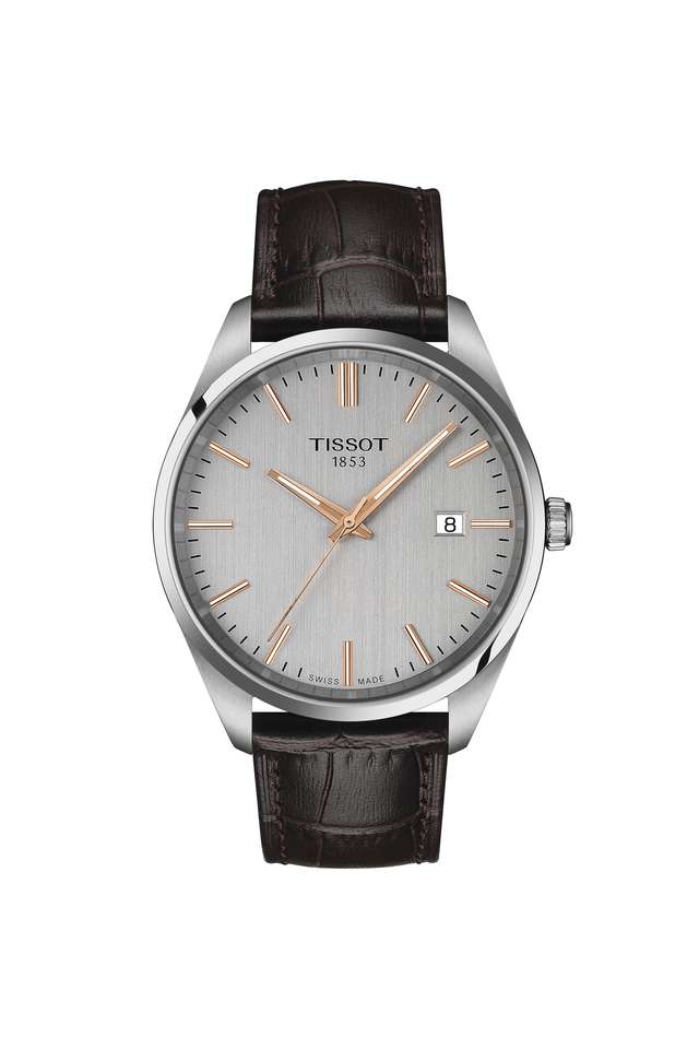 PR-100-40-mm-Silver-Dial-Leather-Analogue-Watch-For-Men---T1504101603100