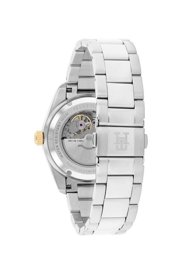 Mechanical-Hand-Wind-40-mm-Green-Dial-Stainless-Steel-Analogue-Watch-for-Men---TH1710551W