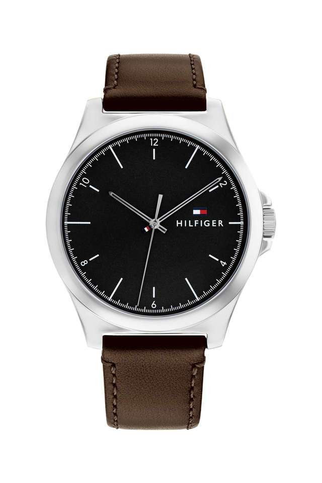 Norris-43-mm-Black-Dial-Leather-Analogue-Watch-For-Men---TH1710601