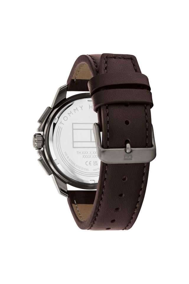 Walker-44-mm-Grey-Dial-Leather-Analogue-Wrist-Watch-for-Men---TH1710623