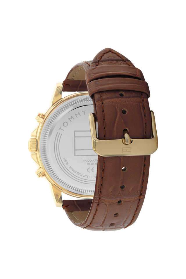 Stewart-44-mm-Silver-Dial-Leather-Analogue-Wrist-Watch-for-Men---TH1710631