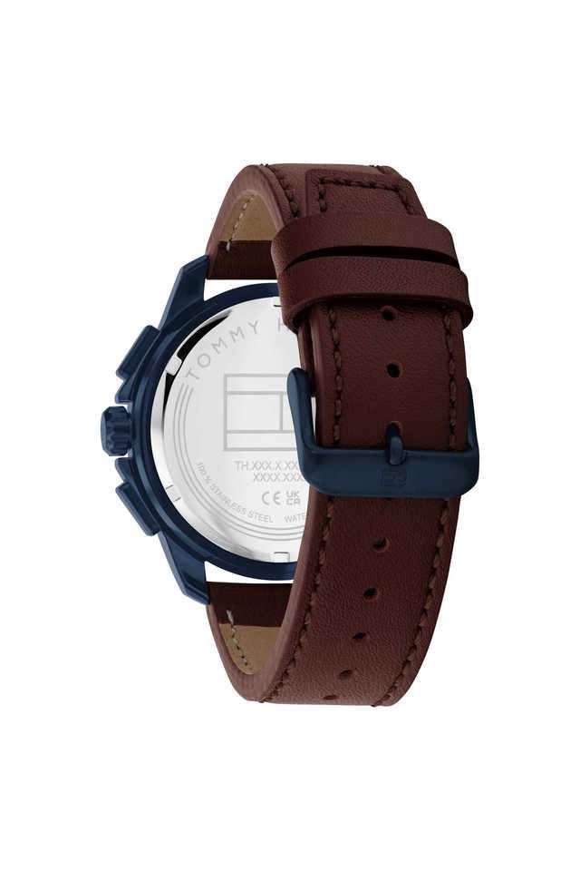 Walker-44-mm-Blue-Dial-Leather-Analogue-Wrist-Watch-for-Men---TH1710632