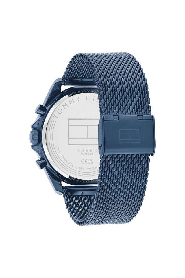 Quartz-44-mm-Blue-Dial-Stainless-Steel-Analogue-Watch-for-Men---TH1710648